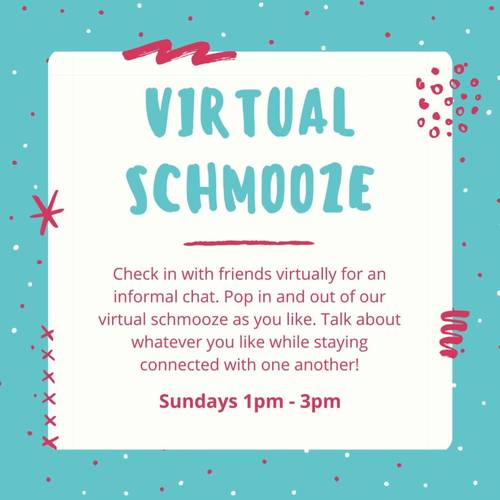 Banner Image for Virtual Schmooze will not be held today